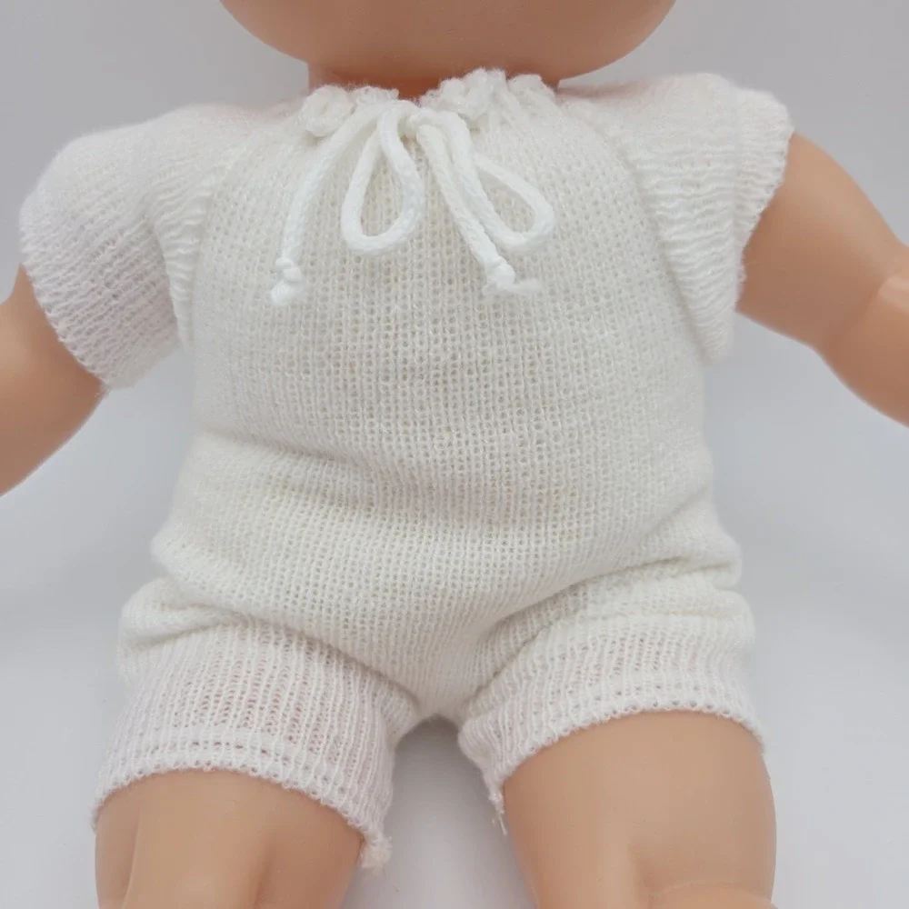Vintage Gotz Puppe Baby Girl Doll‎ Pink Suit Brown Eyes 16